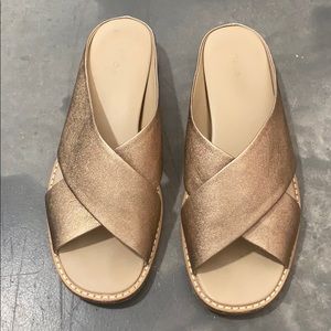 Gold Vince Slide Sandals